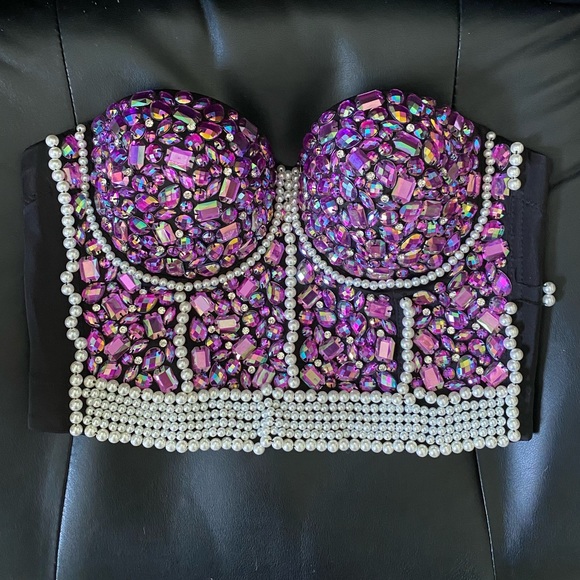 fashion house Other - Strapless jeweled top